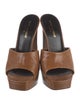 Saint Laurent Leather Printed Slides