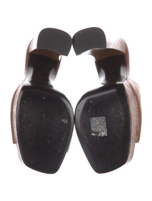 Saint Laurent Leather Printed Slides