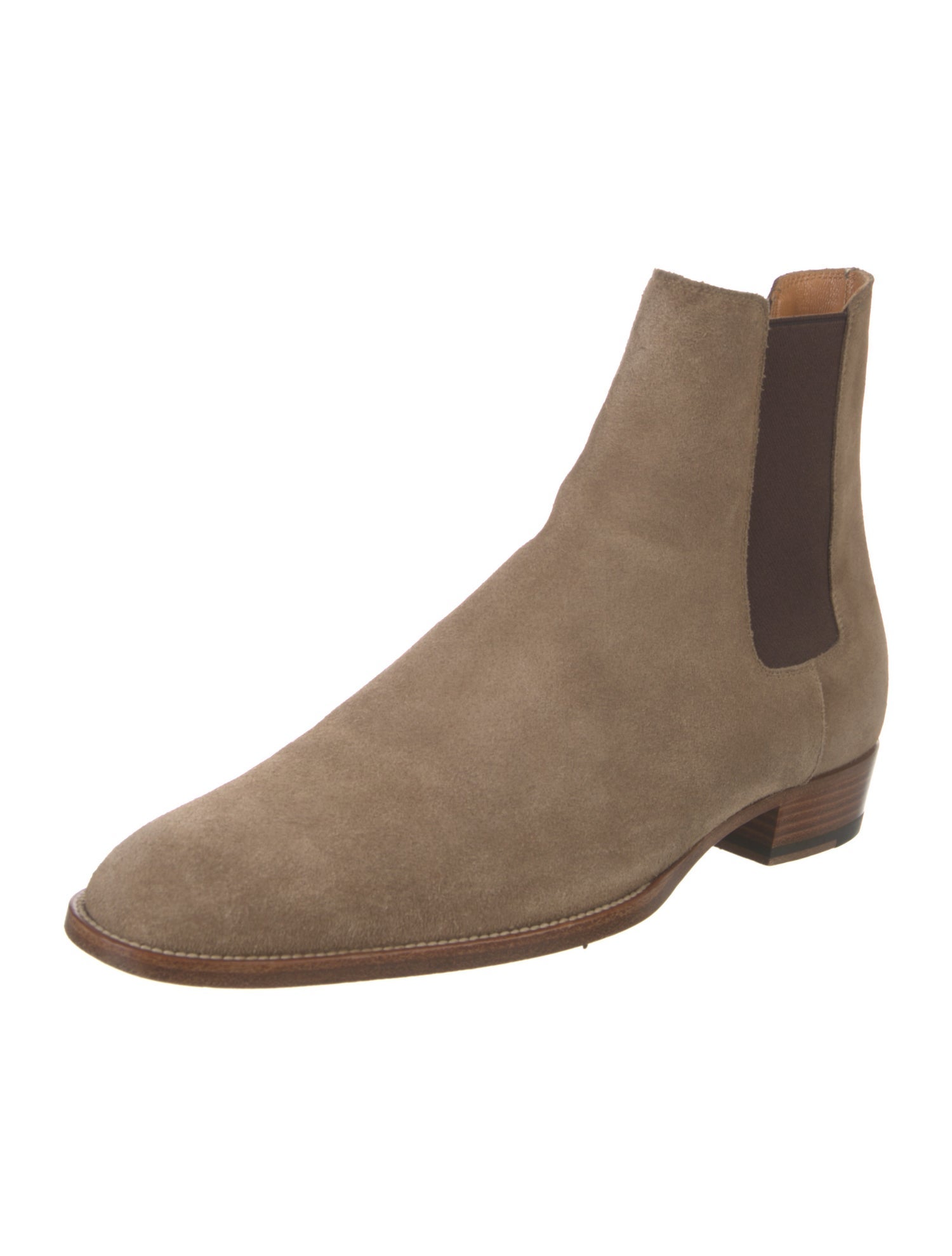 Saint Laurent Suede Chelsea Boots