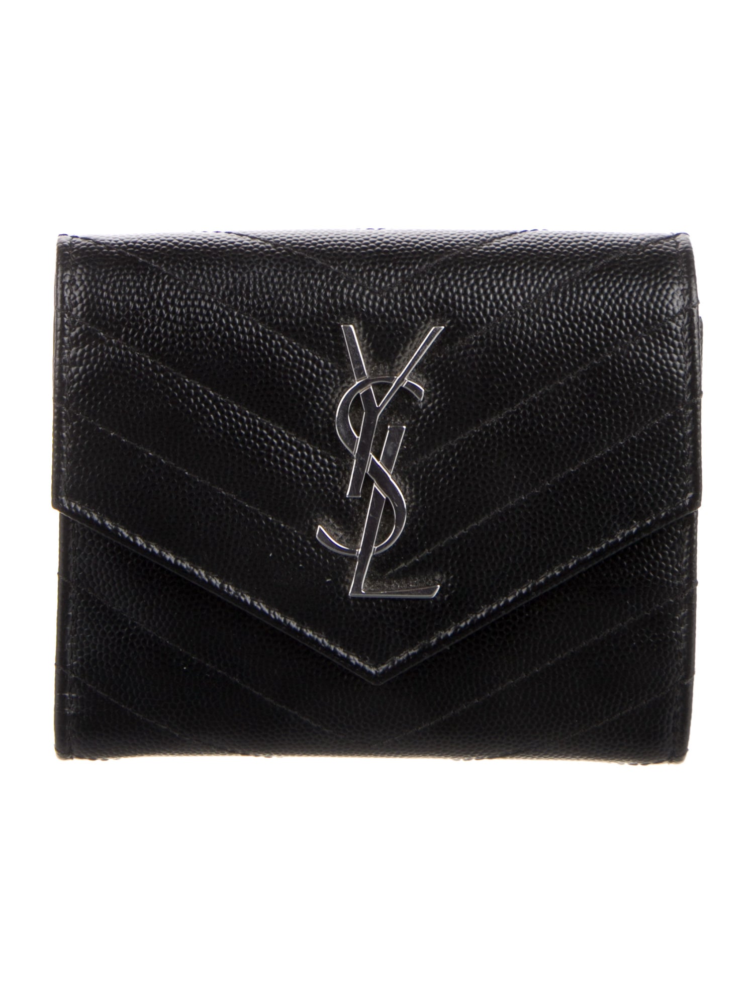Saint Laurent 2019 Leather Compact Wallet