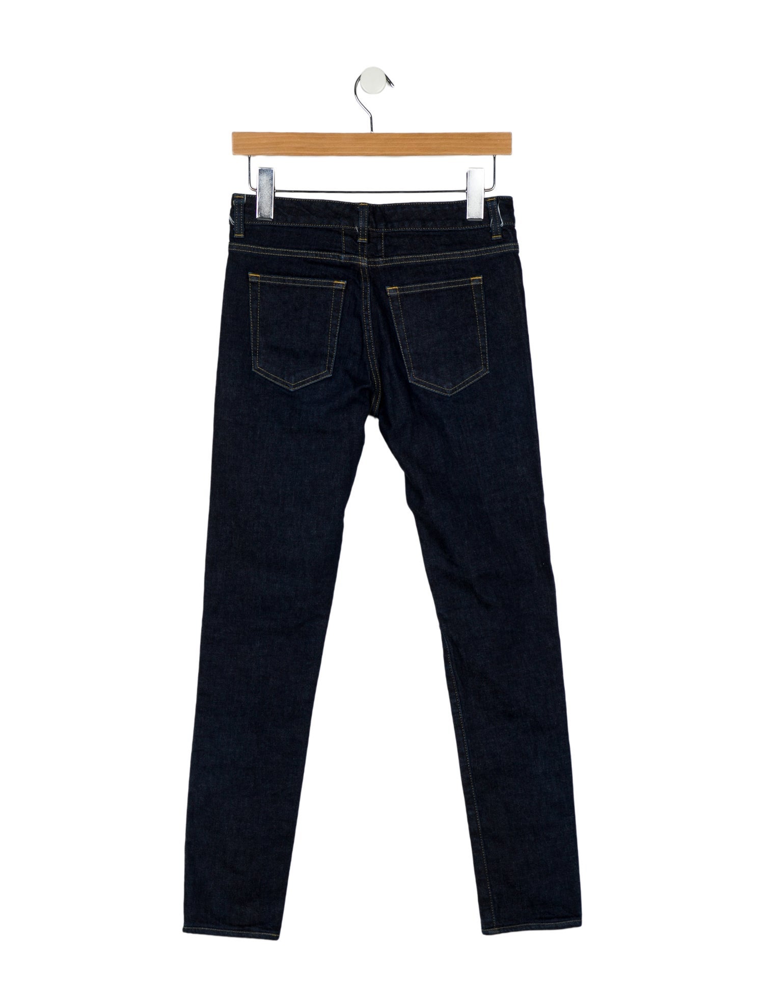 Saint Laurent Mid-Rise Skinny Leg Jeans