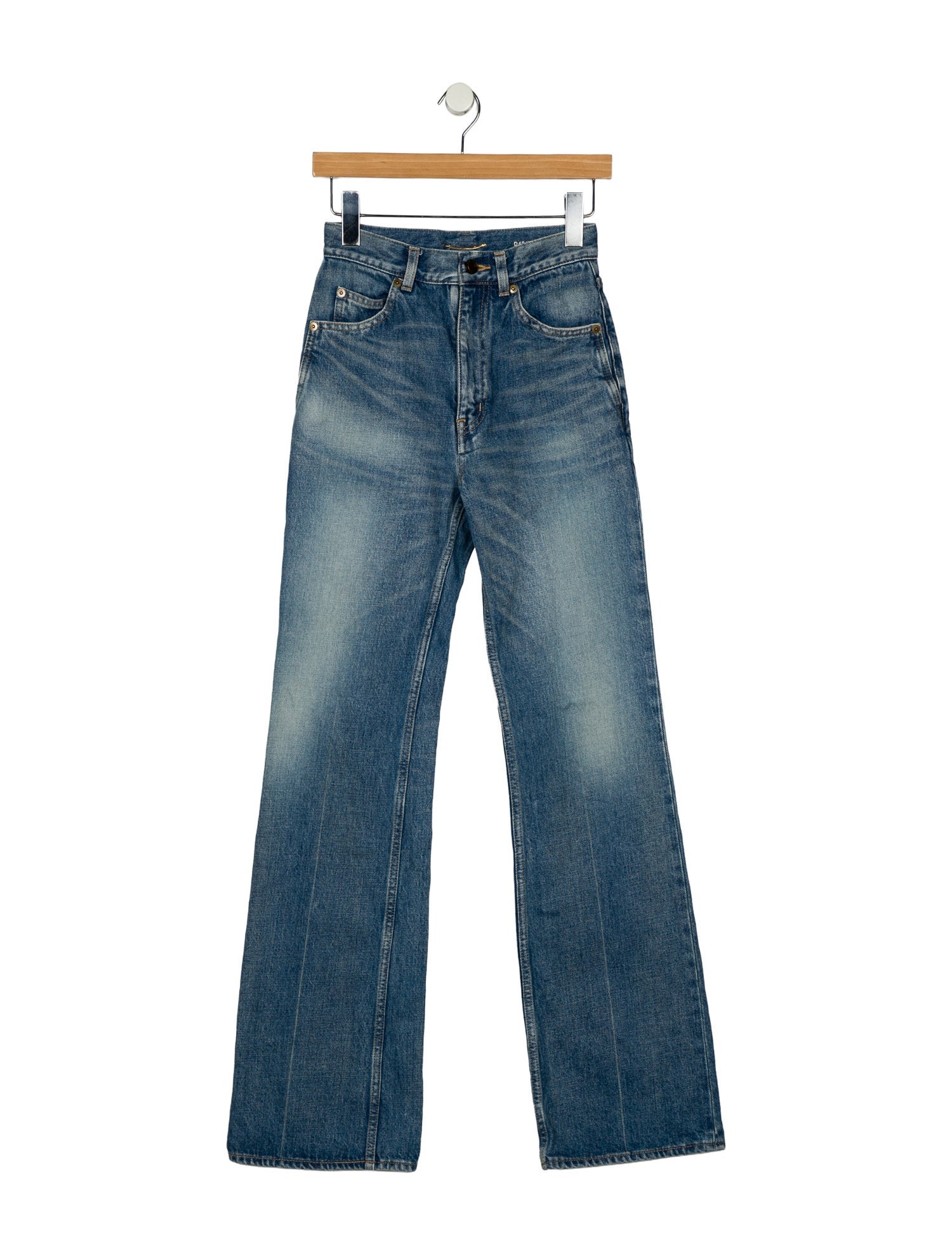 Saint Laurent High-Rise Wide Leg Jeans