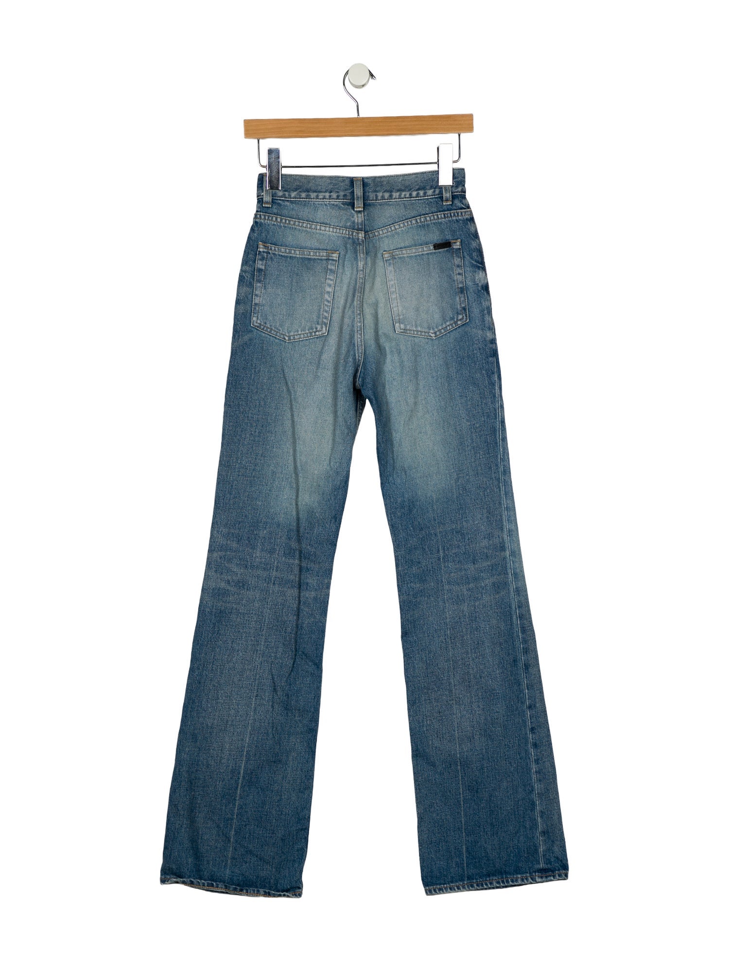 Saint Laurent High-Rise Wide Leg Jeans