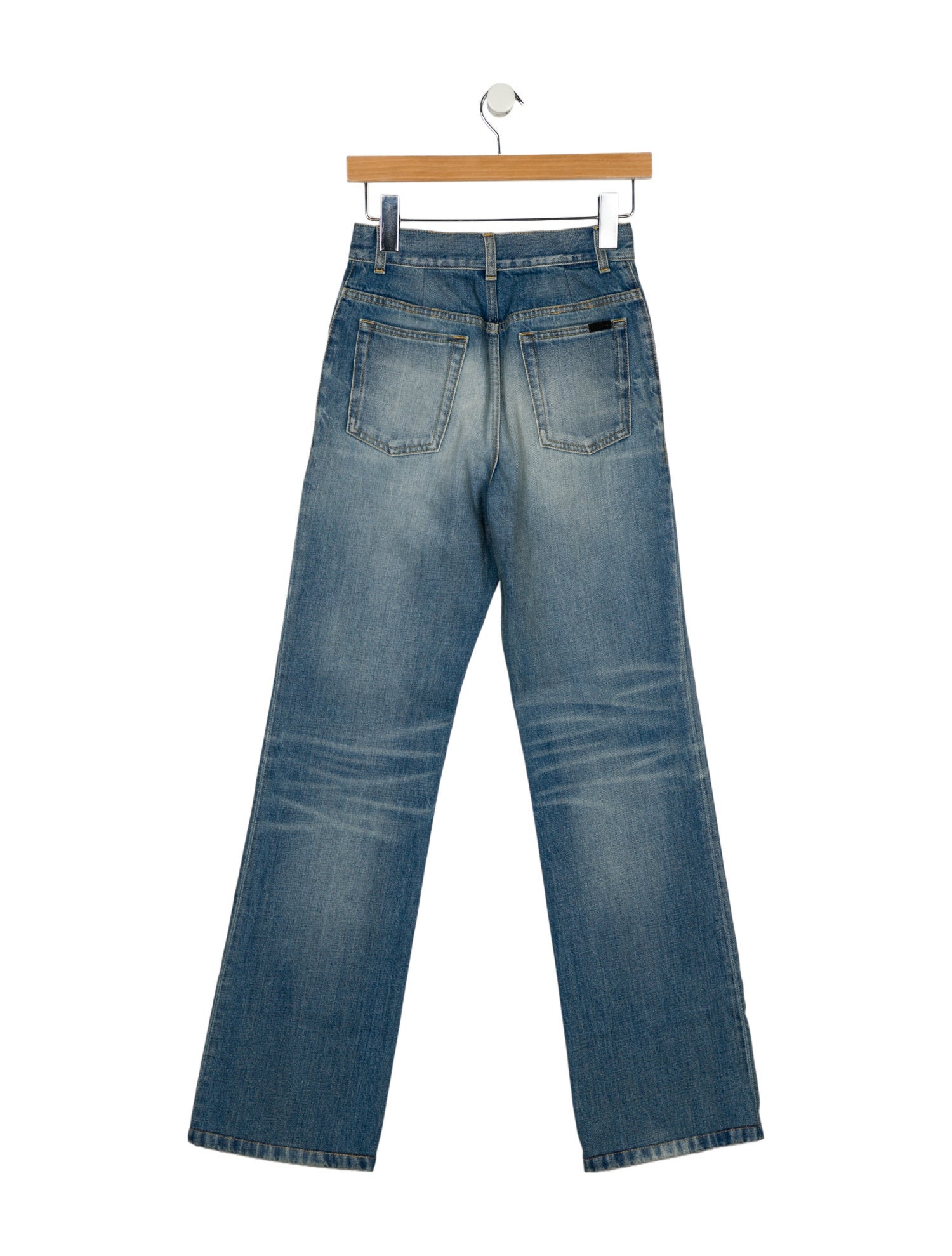 Saint Laurent High-Rise Wide Leg Jeans