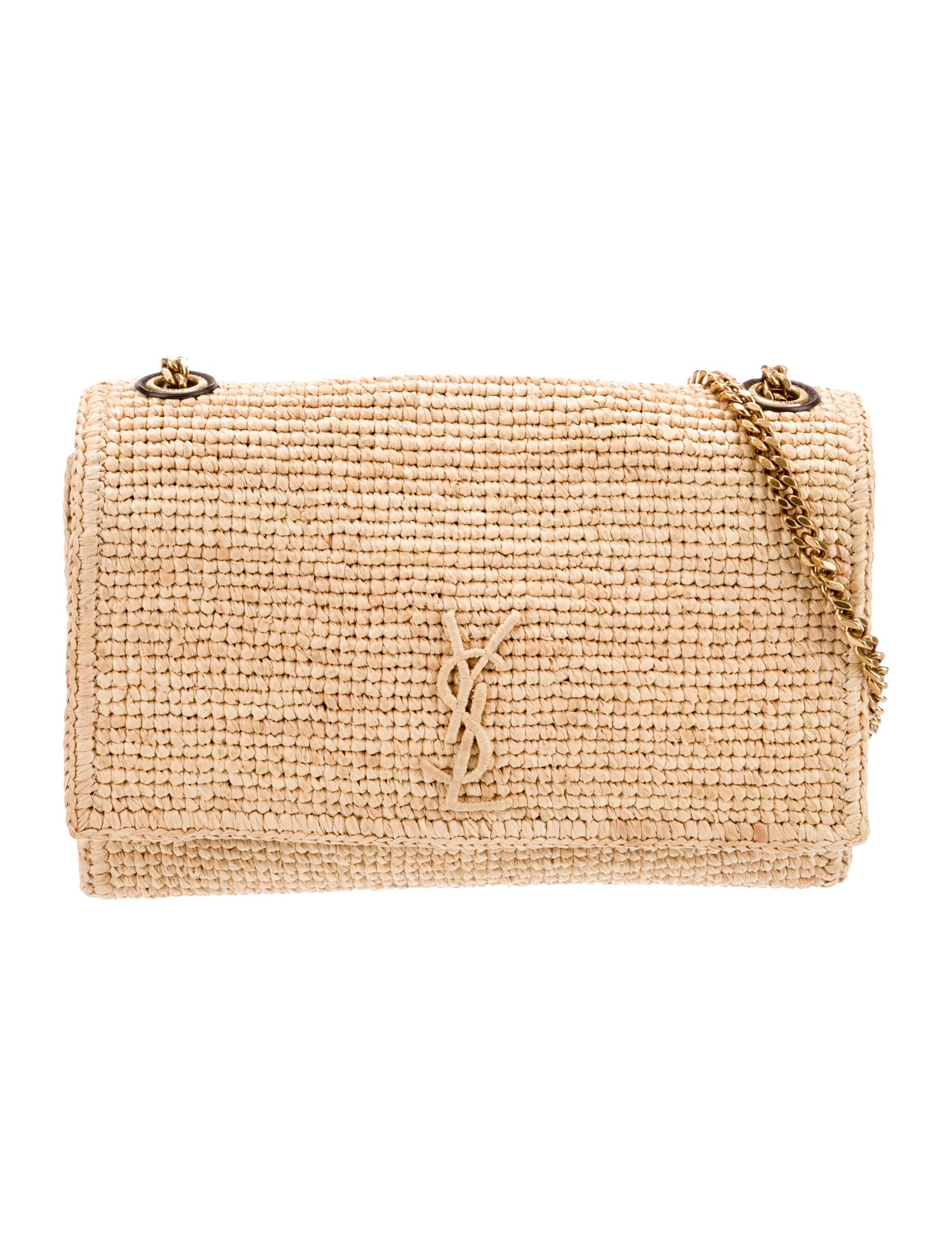 Saint Laurent Raffia Kate Medium