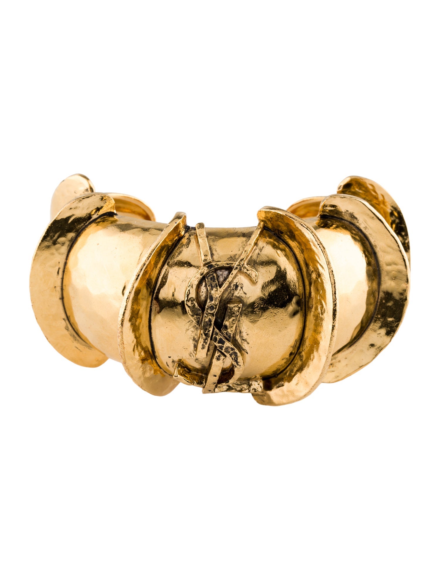 Saint Laurent Cassandre Caterpillar Cuff