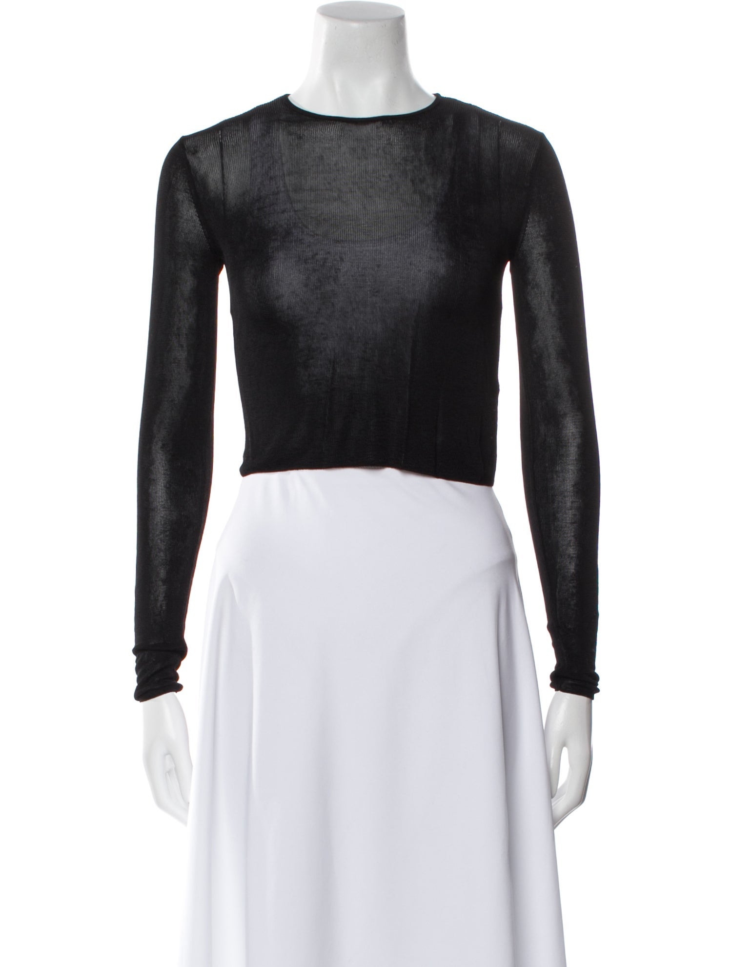 Saint Laurent 2022 Silk Crop Top