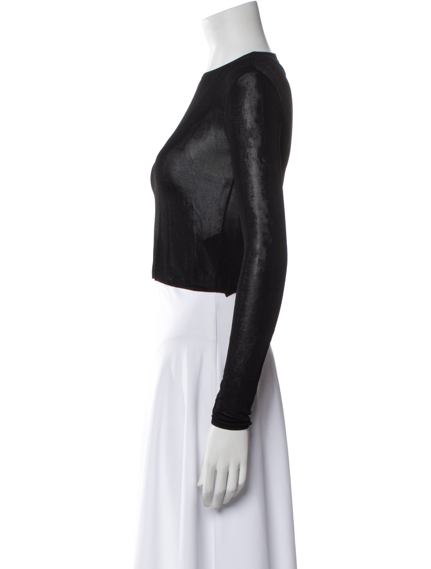 Saint Laurent 2022 Silk Crop Top