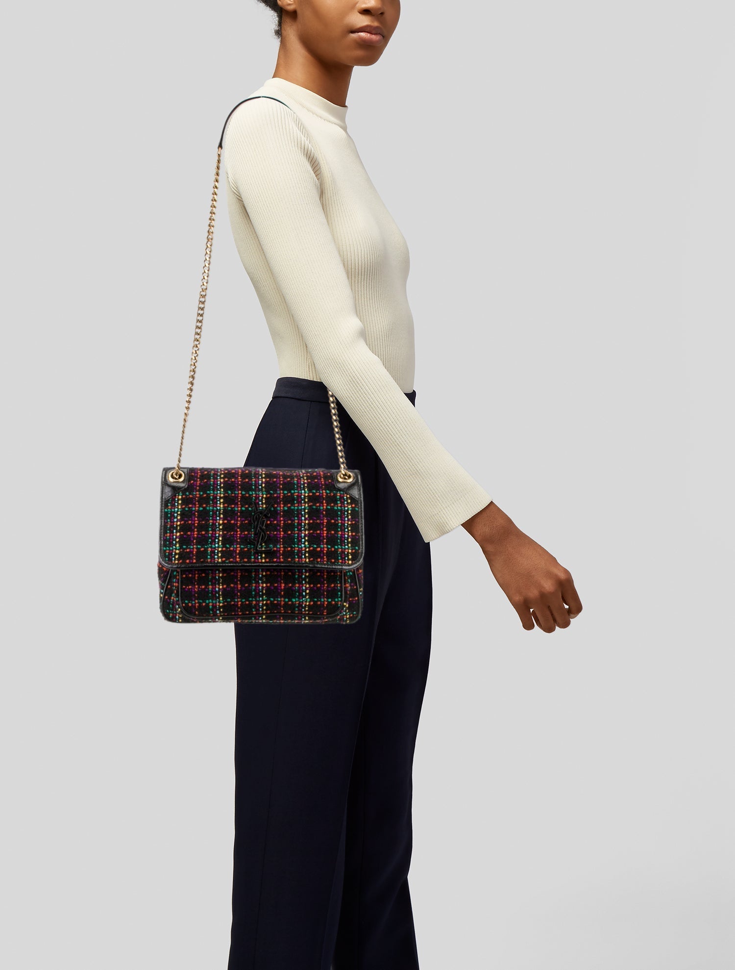 Saint Laurent Tweed Niki Medium
