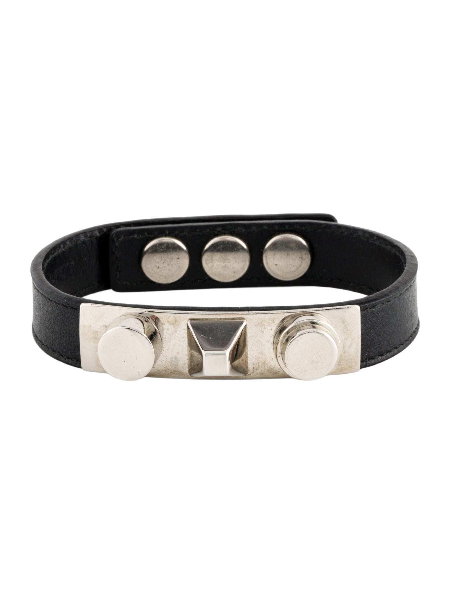 Saint Laurent Three Clous Wrap Bracelet