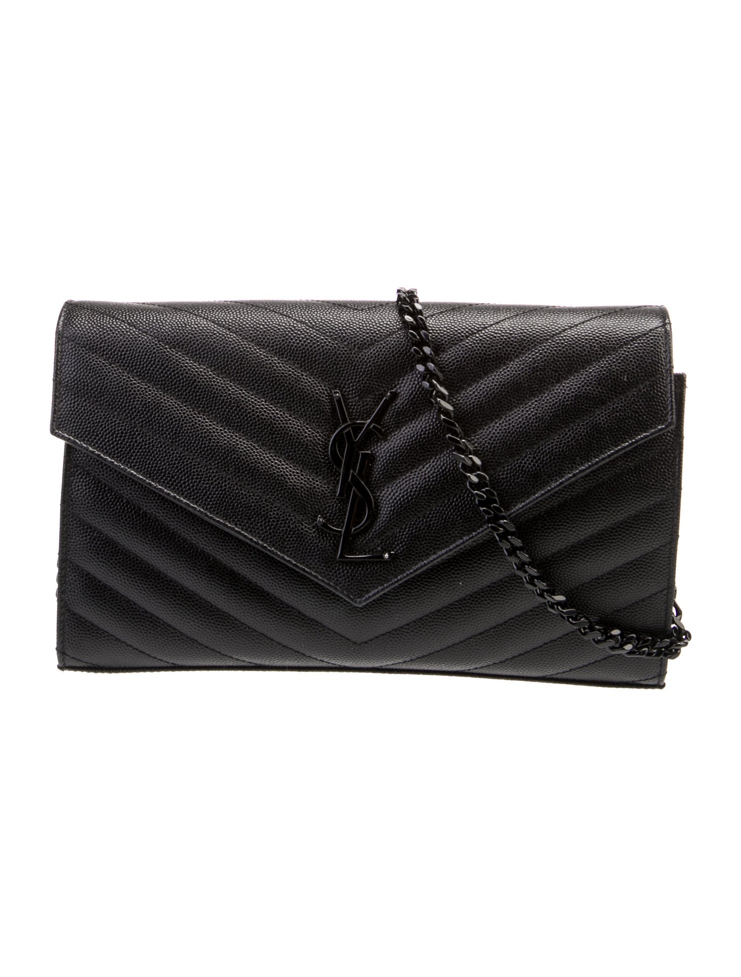 Saint Laurent Caviar Leather Cassandre