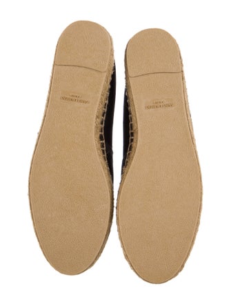 Saint Laurent Canvas Embroidered Accent Espadrilles