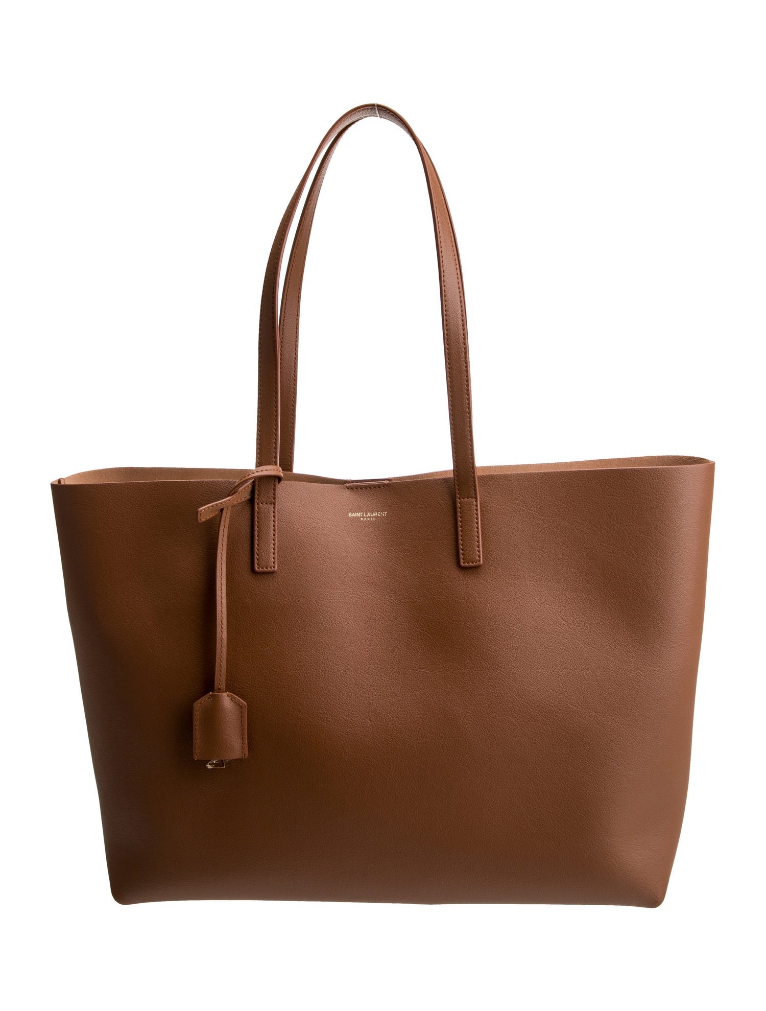 Saint Laurent Leather E/W Shopping Tote 2022