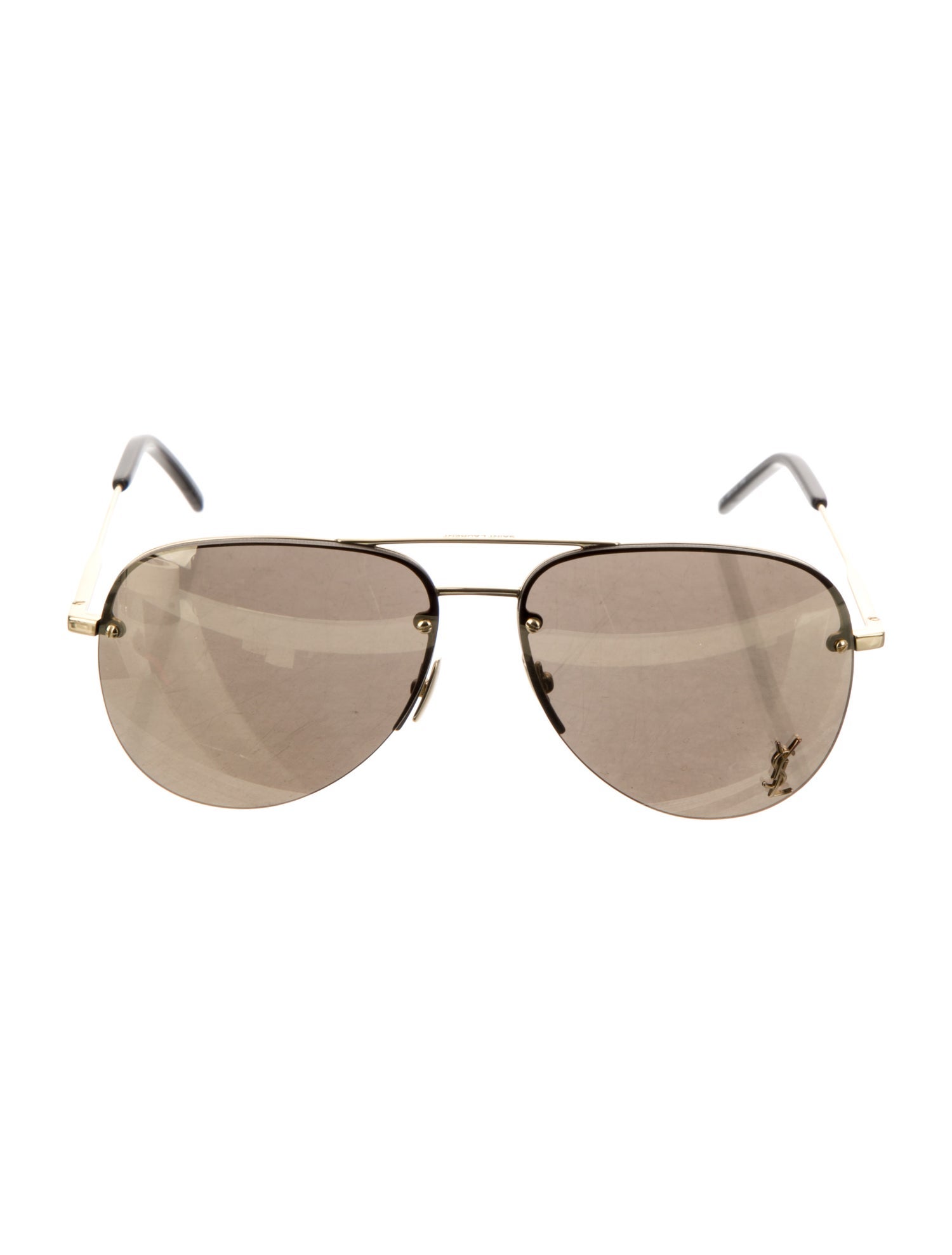 Saint Laurent Aviator Mirrored Sunglasses