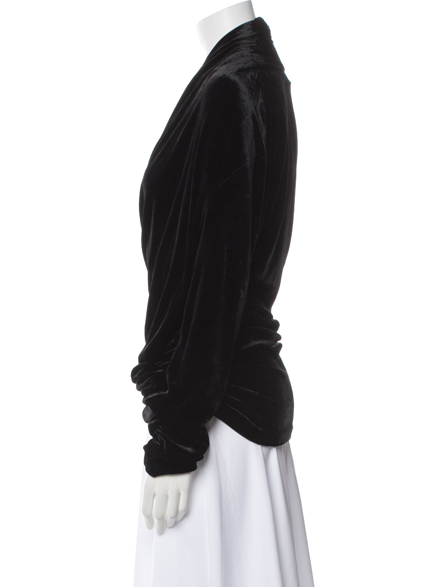 Saint Laurent Silk Cowl Neck Blouse w/ Tags