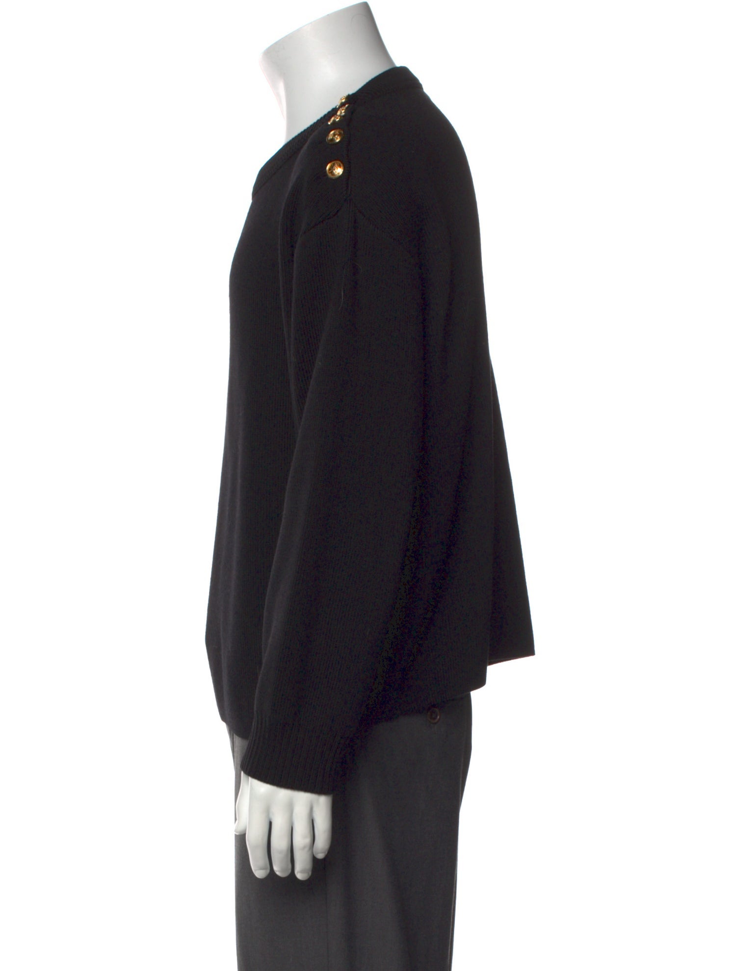 Saint Laurent Crew Neck Long Sleeve Pullover