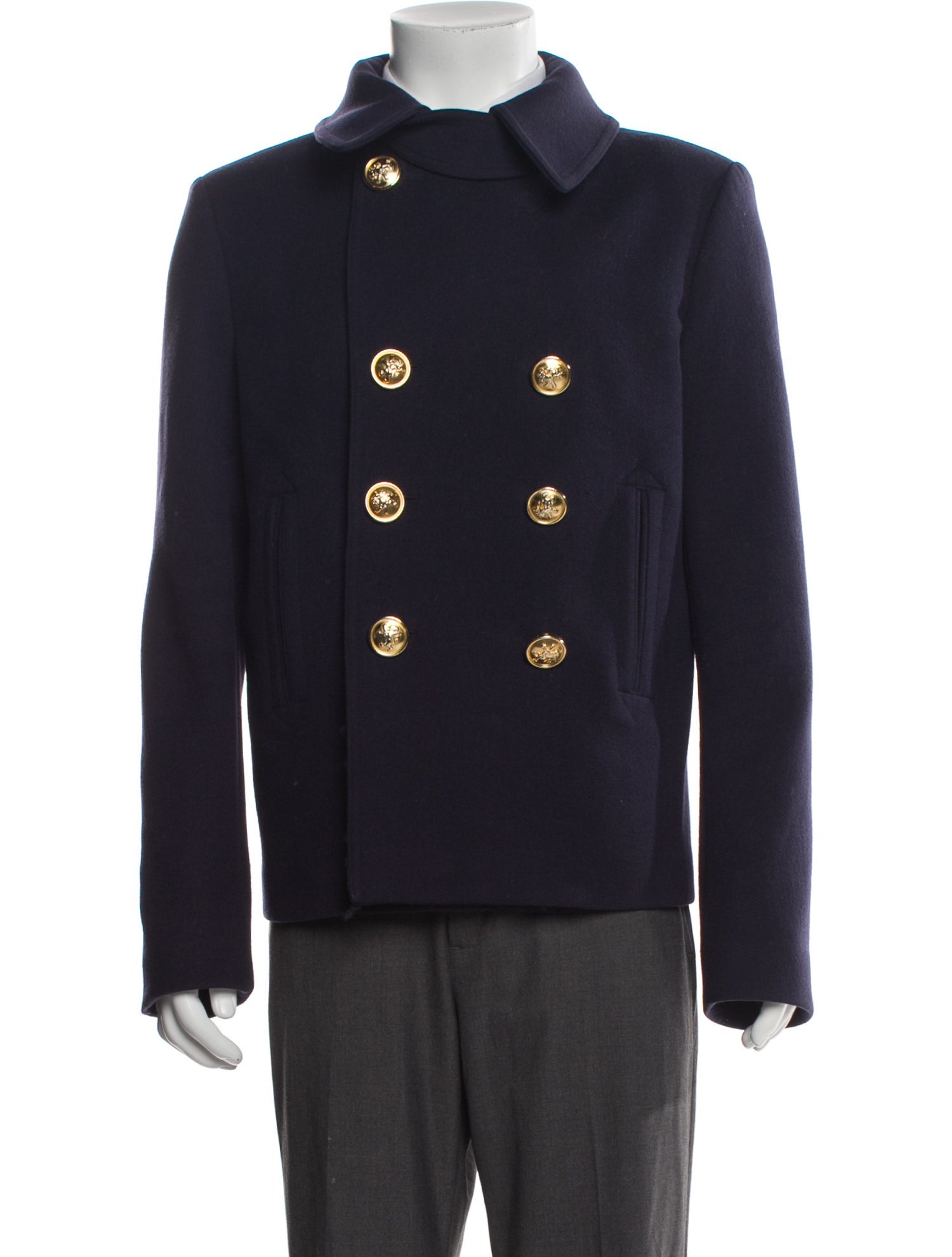 Saint Laurent 2016 Virgin Wool Peacoat