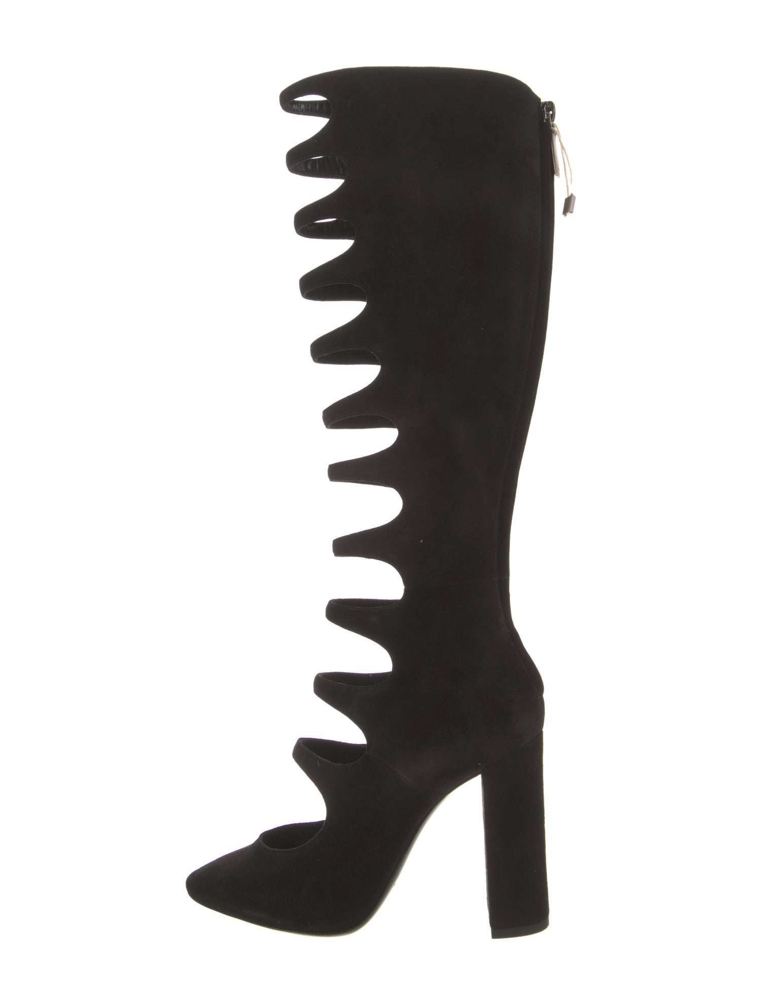 Saint Laurent Suede Lace-Up Boots