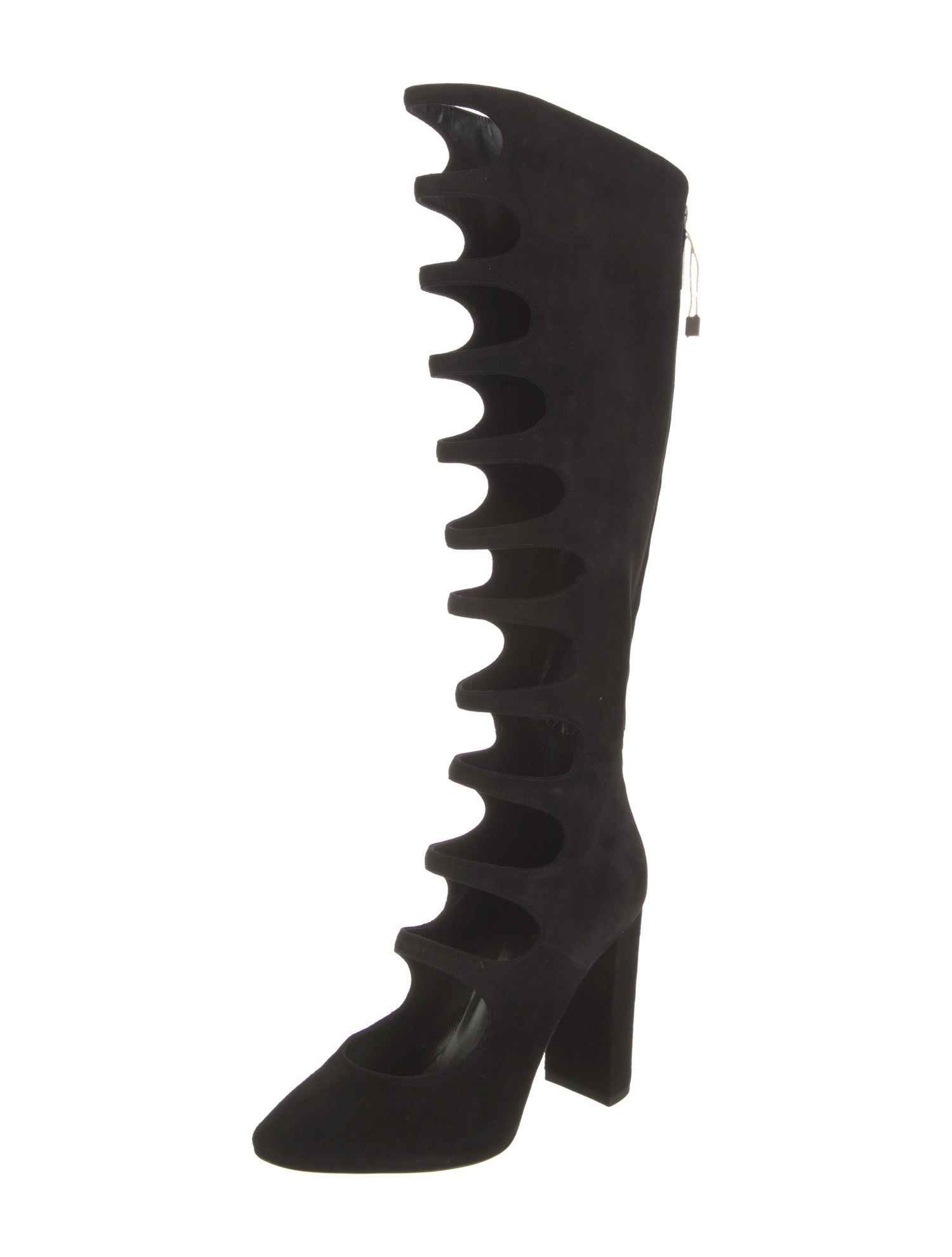 Saint Laurent Suede Lace-Up Boots
