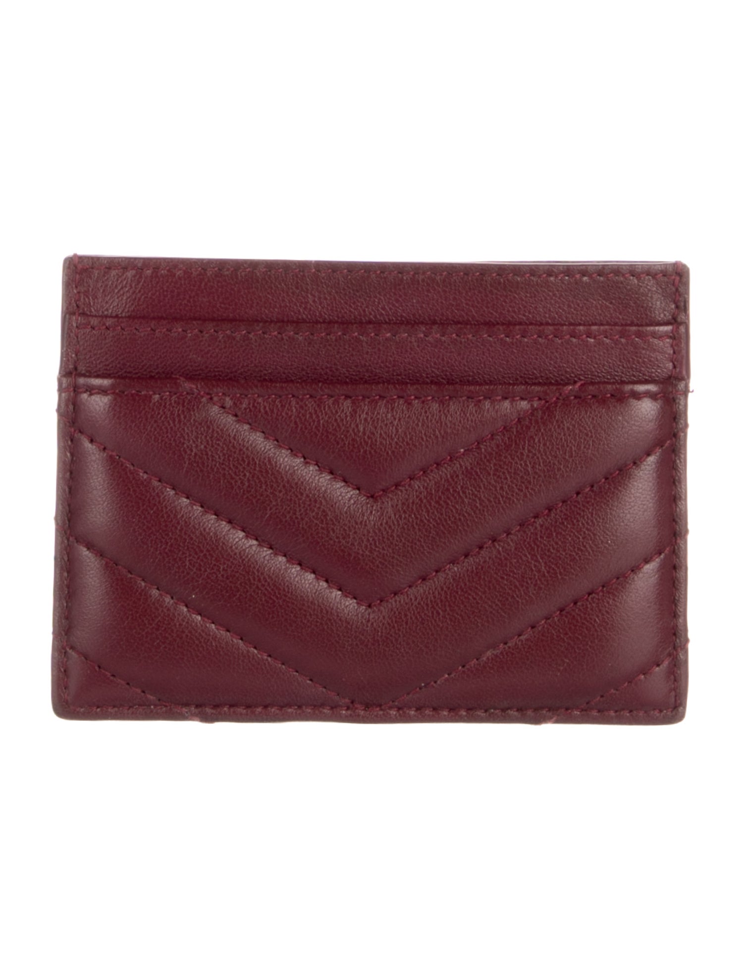 Saint Laurent Chevron Leather Wallet