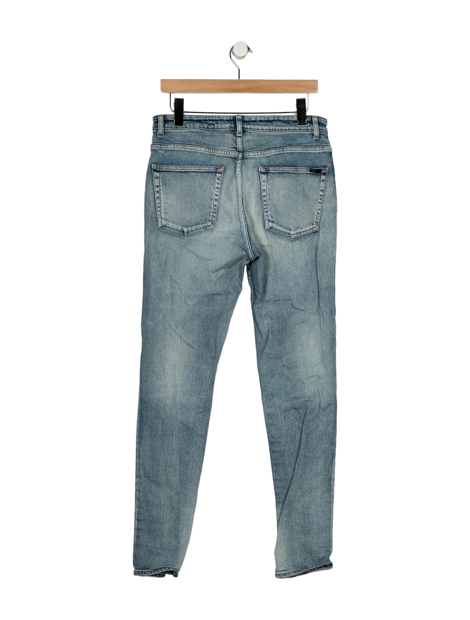 Saint Laurent Mid-Rise Skinny Leg Jeans