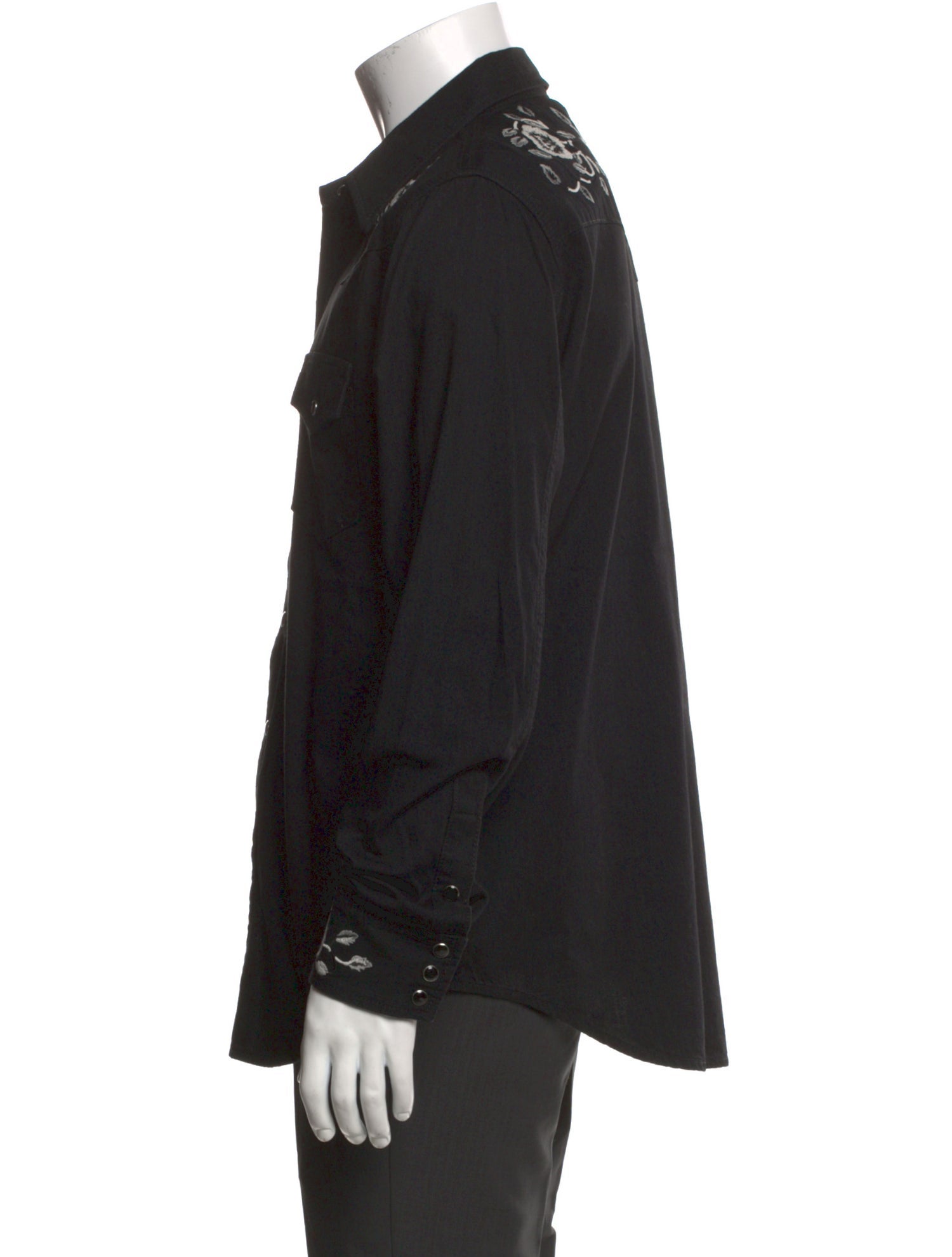 Saint Laurent 2018 Long Sleeve Western Shirt