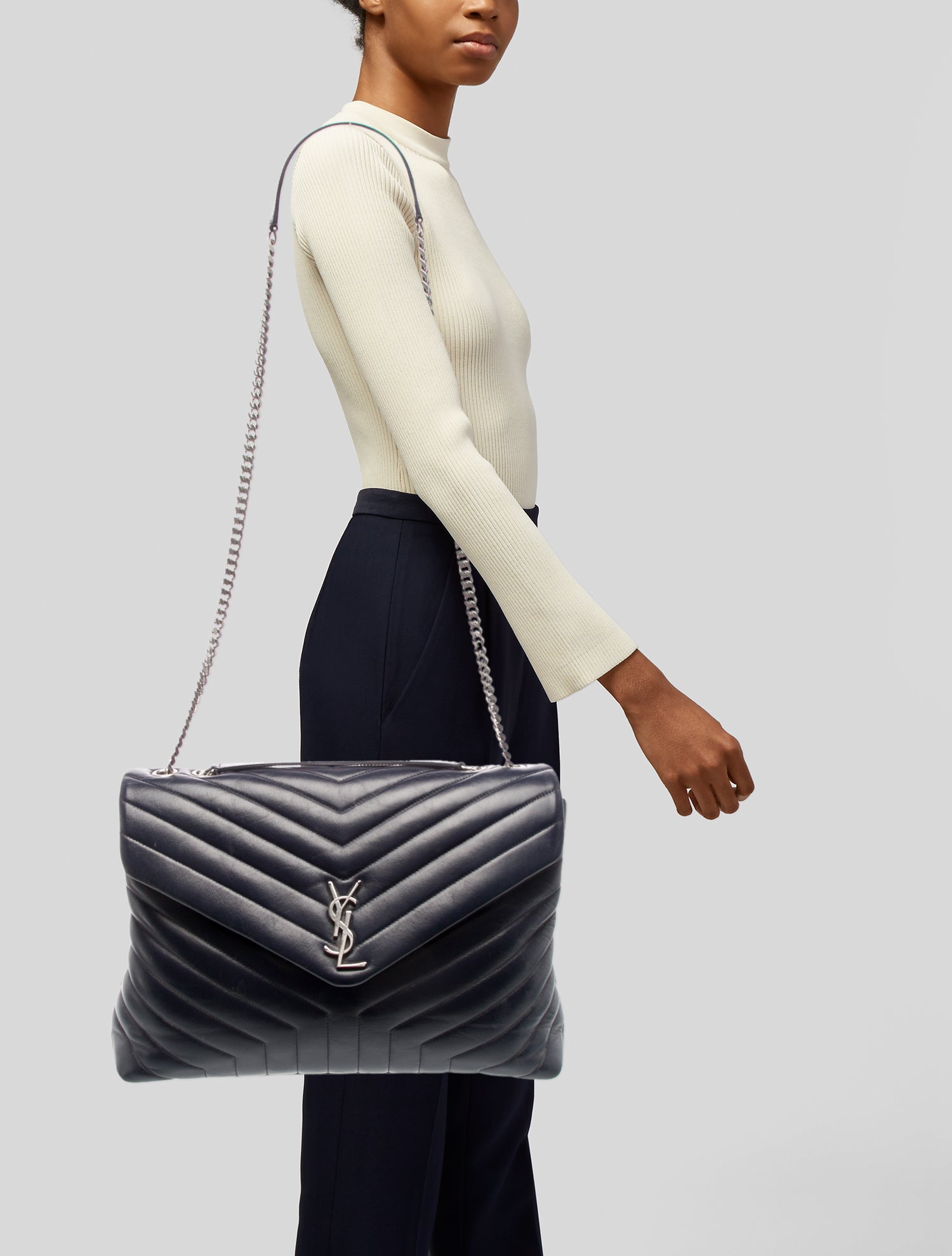 Saint Laurent Quilted LouLou Large