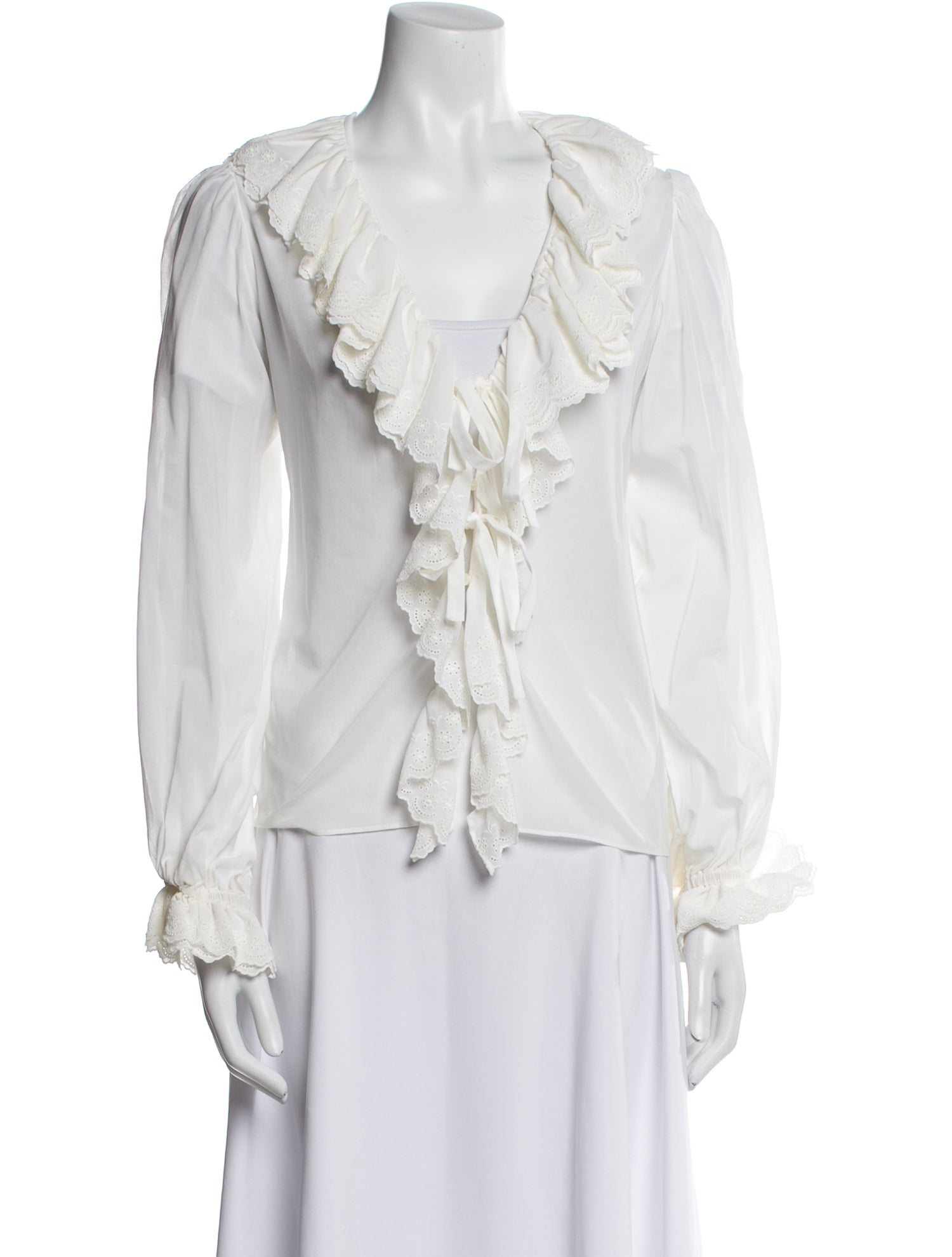 Saint Laurent Long Sleeve Blouse