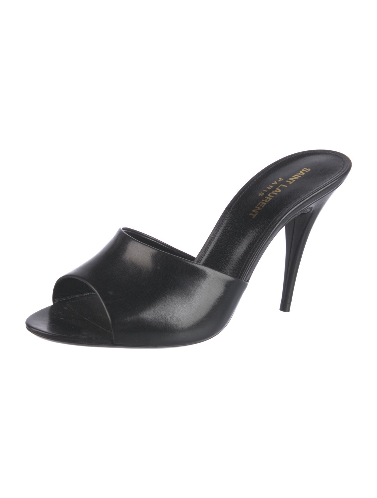 Saint Laurent Leather Slides