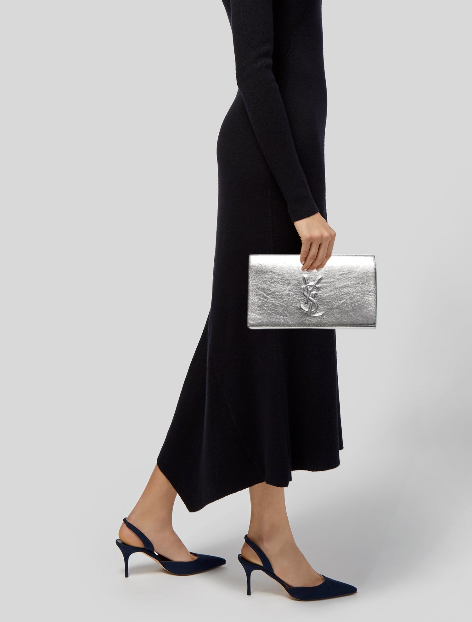 Yves Saint Laurent Leather Clutch