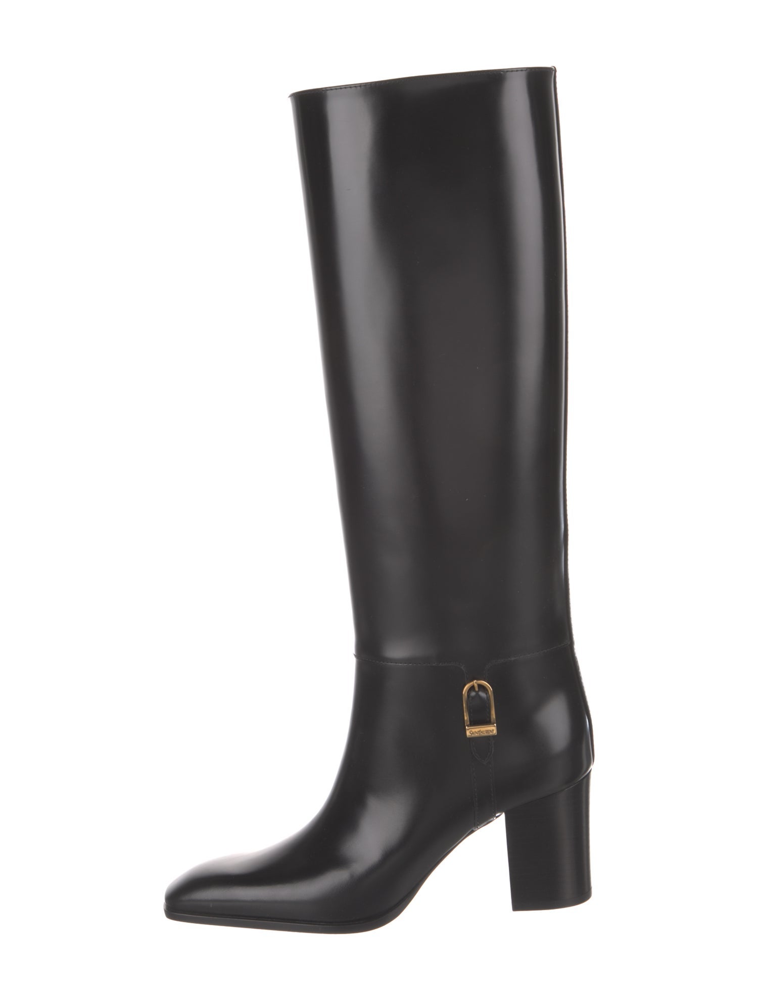Saint Laurent Leather Riding Boots