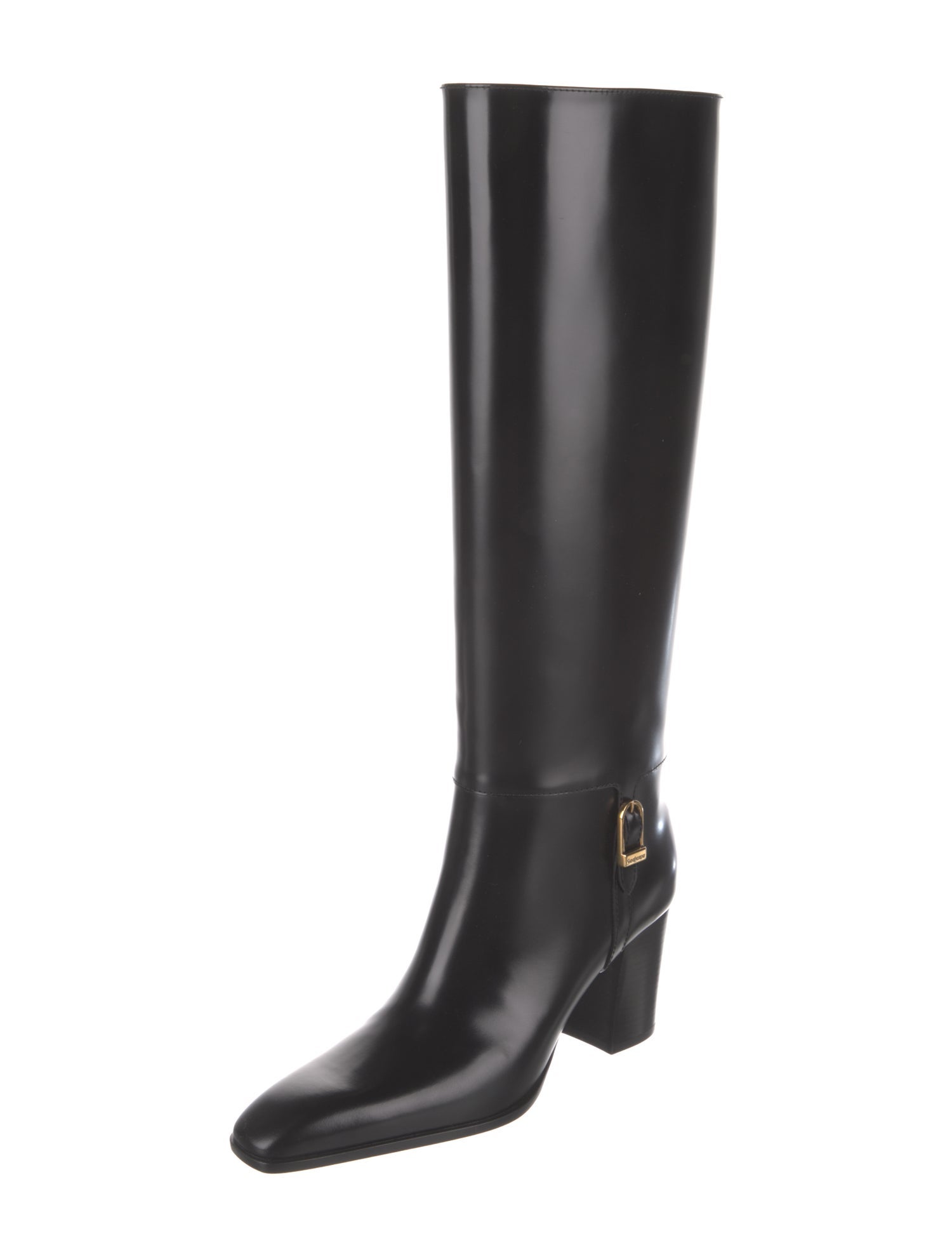 Saint Laurent Leather Riding Boots