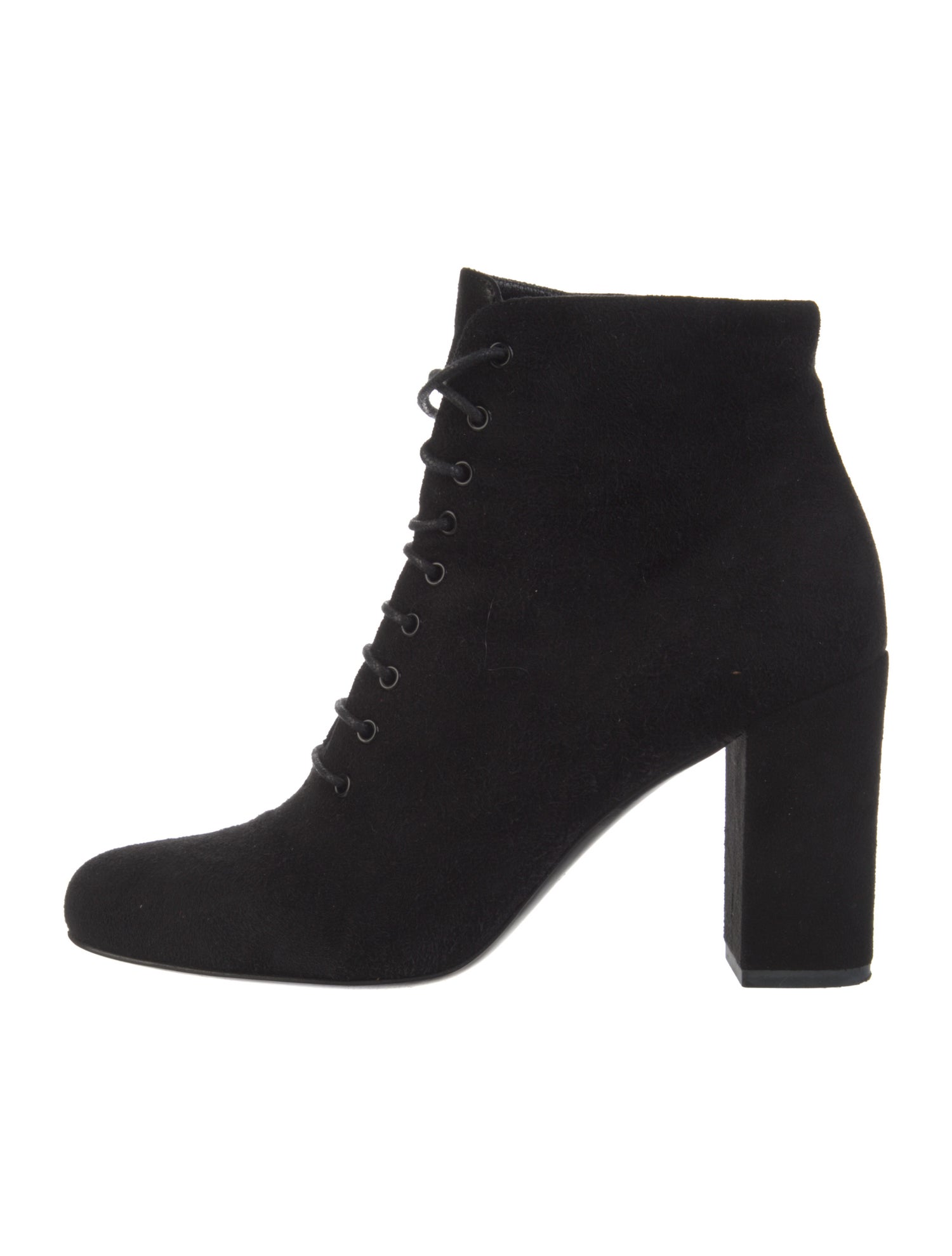Saint Laurent Suede Lace-Up Boots