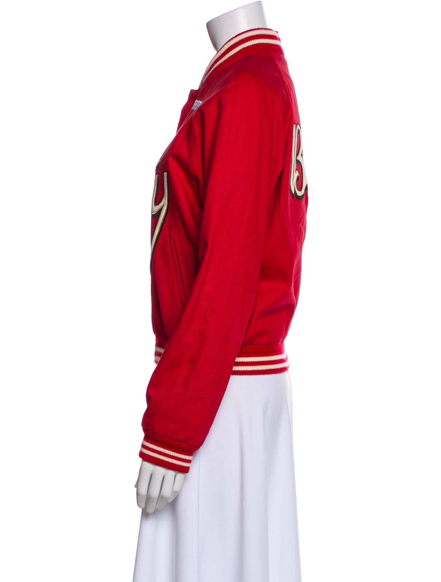 Saint Laurent Striped Bomber Jacket