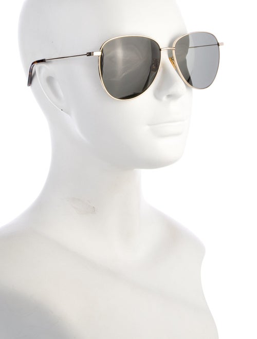 Saint Laurent Aviator Mirrored Sunglasses