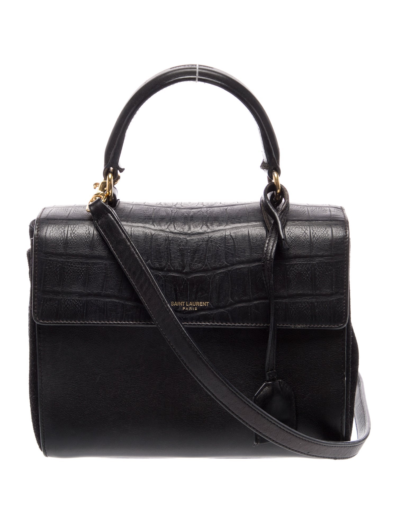 Saint Laurent Embossed Leather Moujik