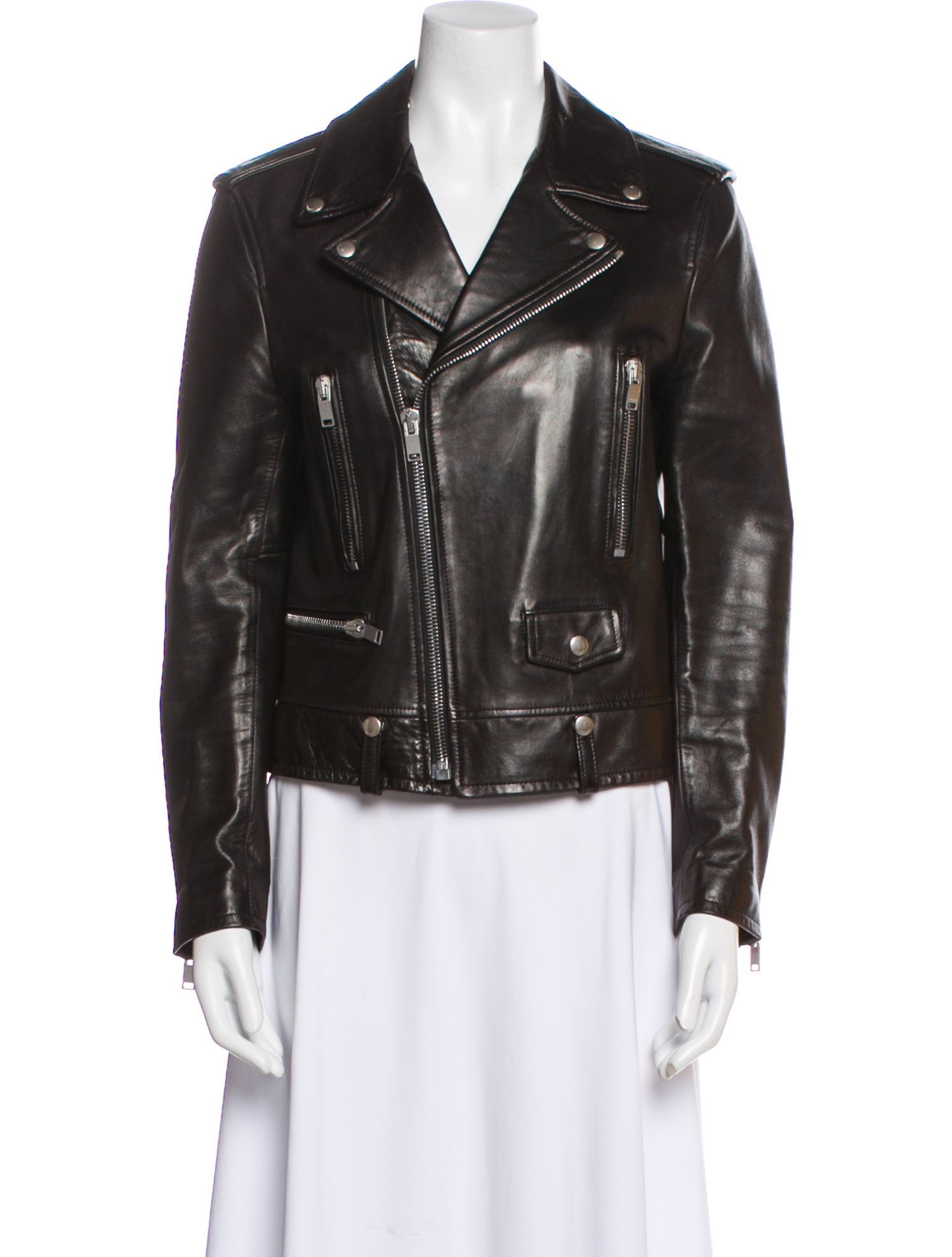 Saint Laurent Leather Biker Jacket