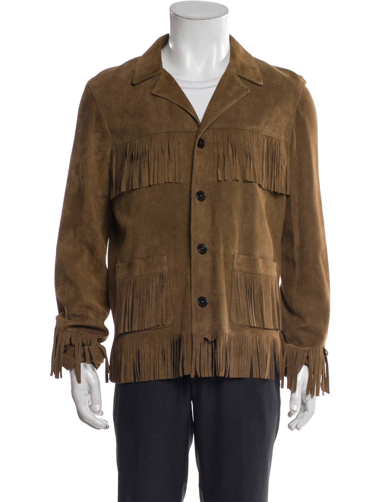 Saint Laurent 2015 Goat Leather Utility Jacket