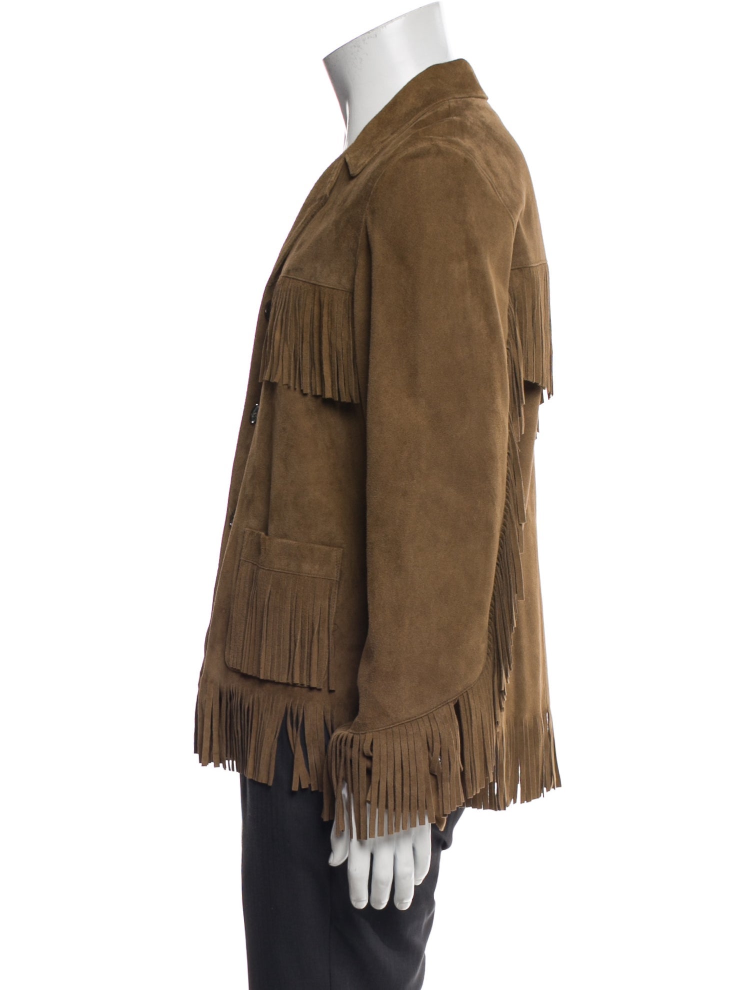 Saint Laurent 2015 Goat Leather Utility Jacket