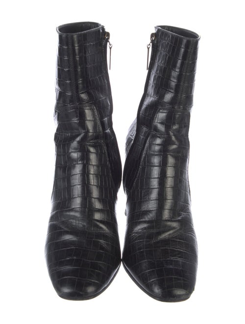 Saint Laurent Embossed Leather Boots
