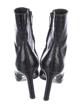 Saint Laurent Embossed Leather Boots