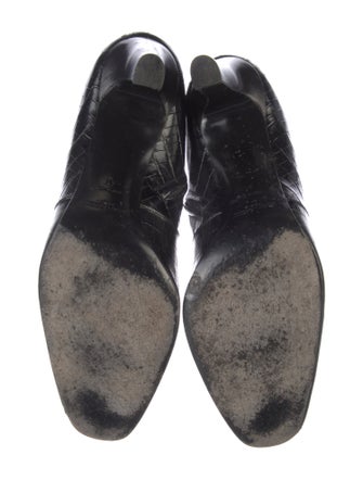 Saint Laurent Embossed Leather Boots