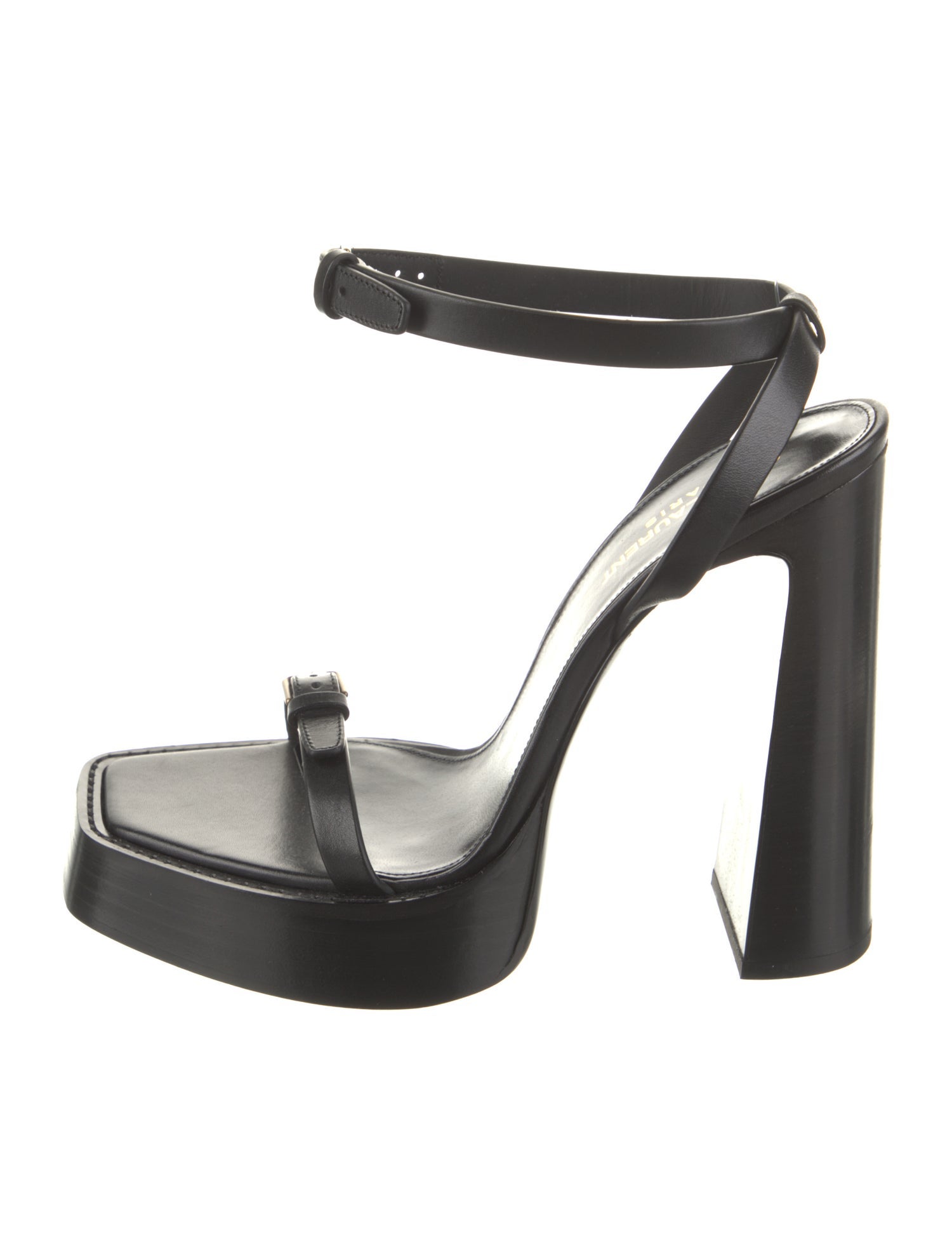 Saint Laurent Leather Sandals w/ Tags