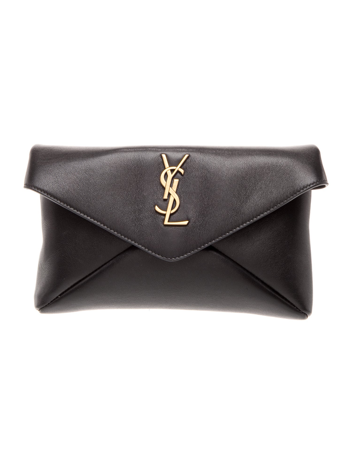 Saint Laurent Leather Cassandre Small 2025