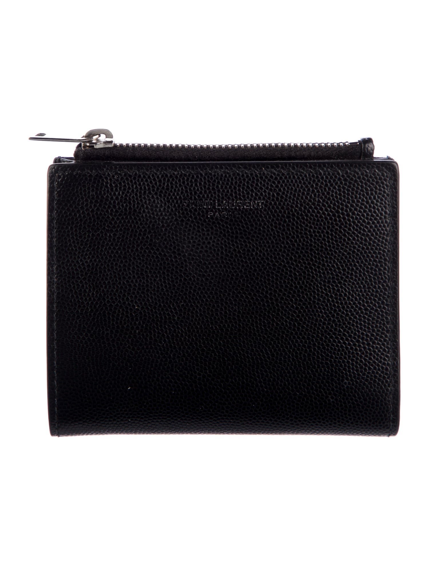 Saint Laurent East West Leather Coin Pouch
