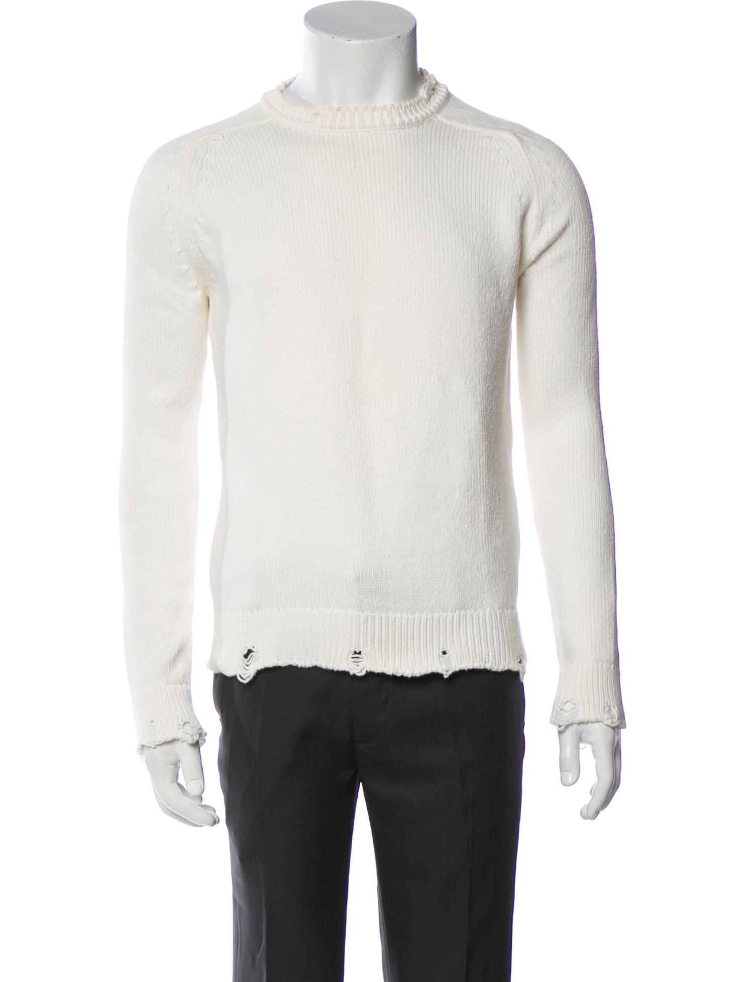 Saint Laurent 2021 Crew Neck Polo Sweater