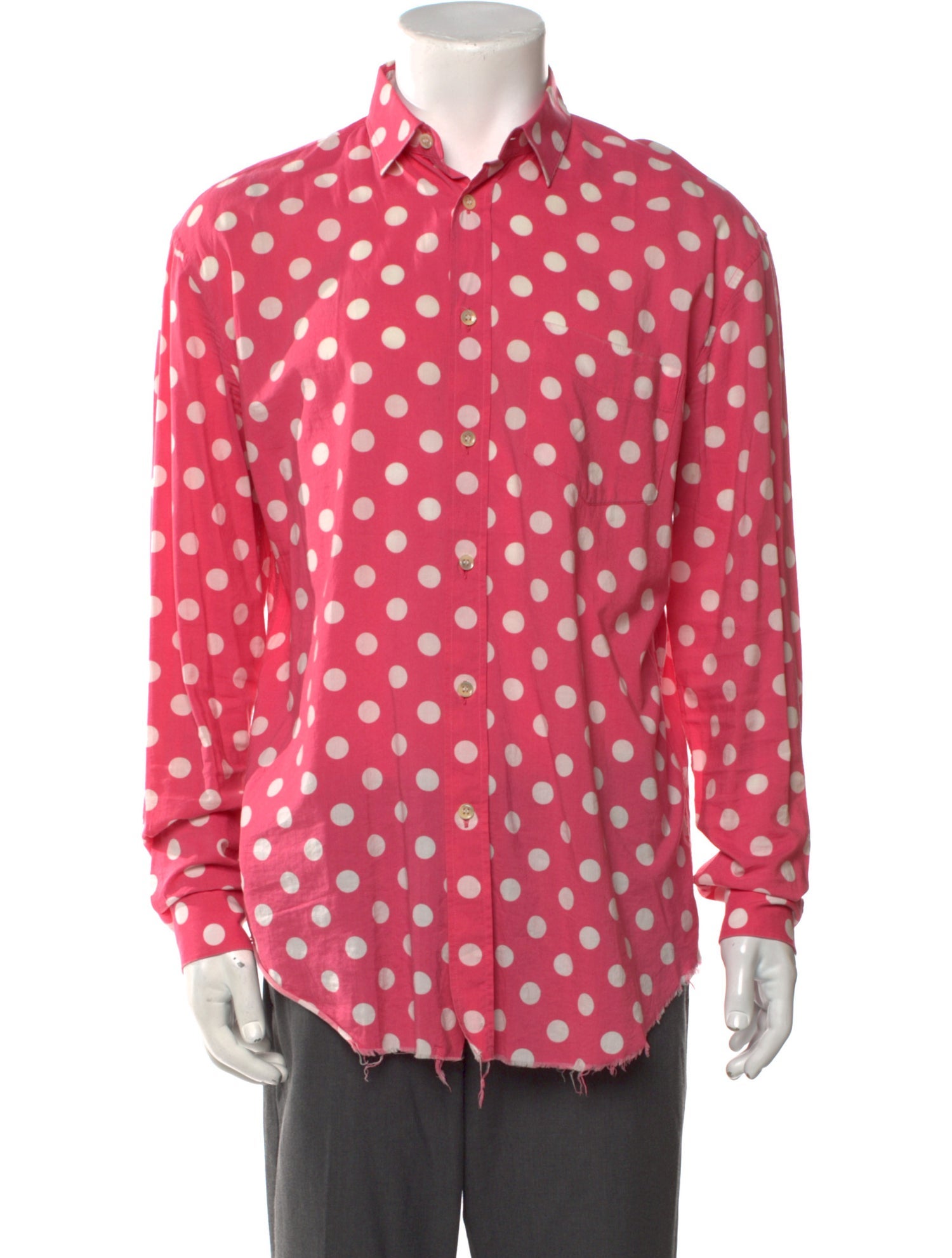 Saint Laurent 2016 Polka Dot Print Shirt