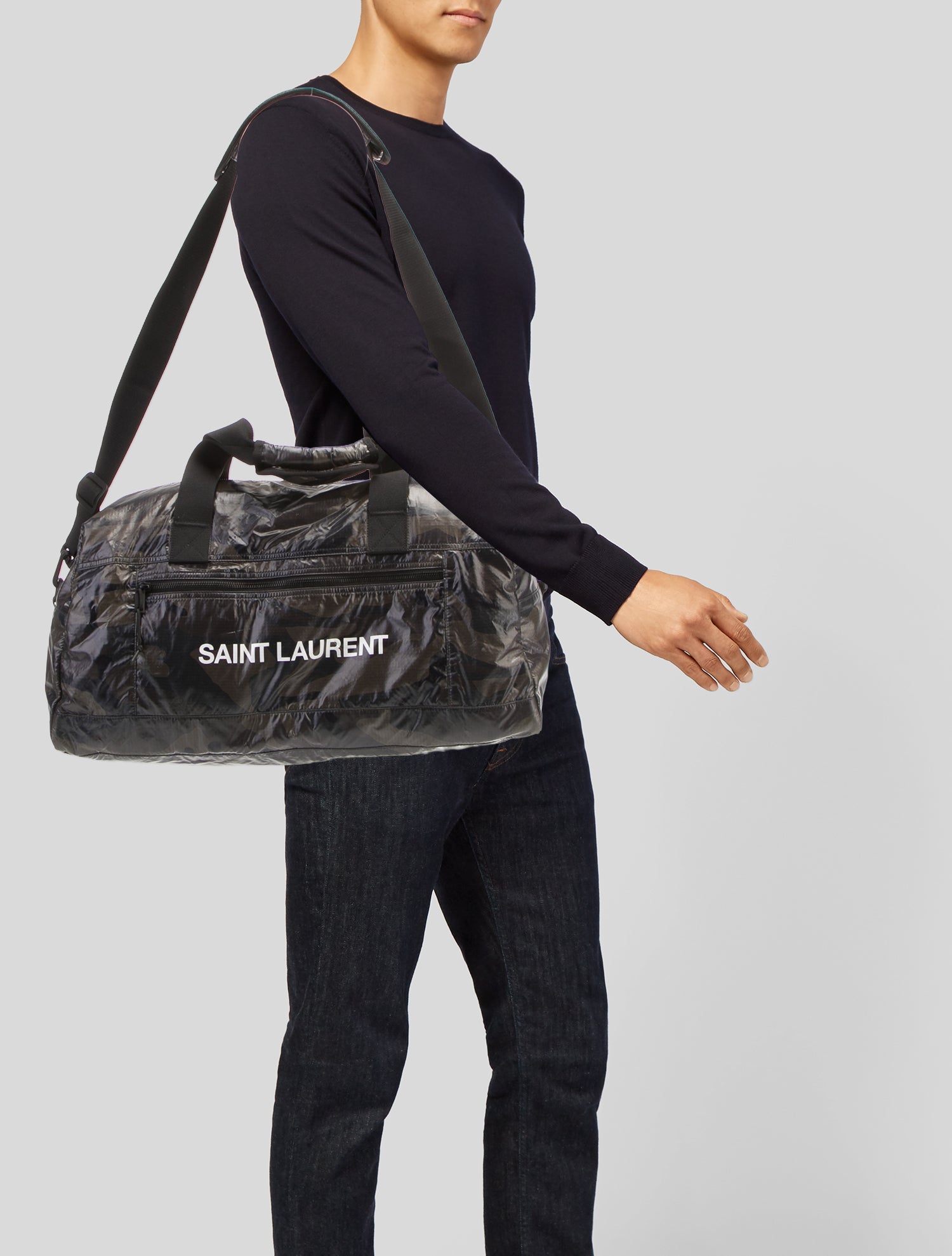 Saint Laurent Nylon Ripstop Duffel Bag 2022