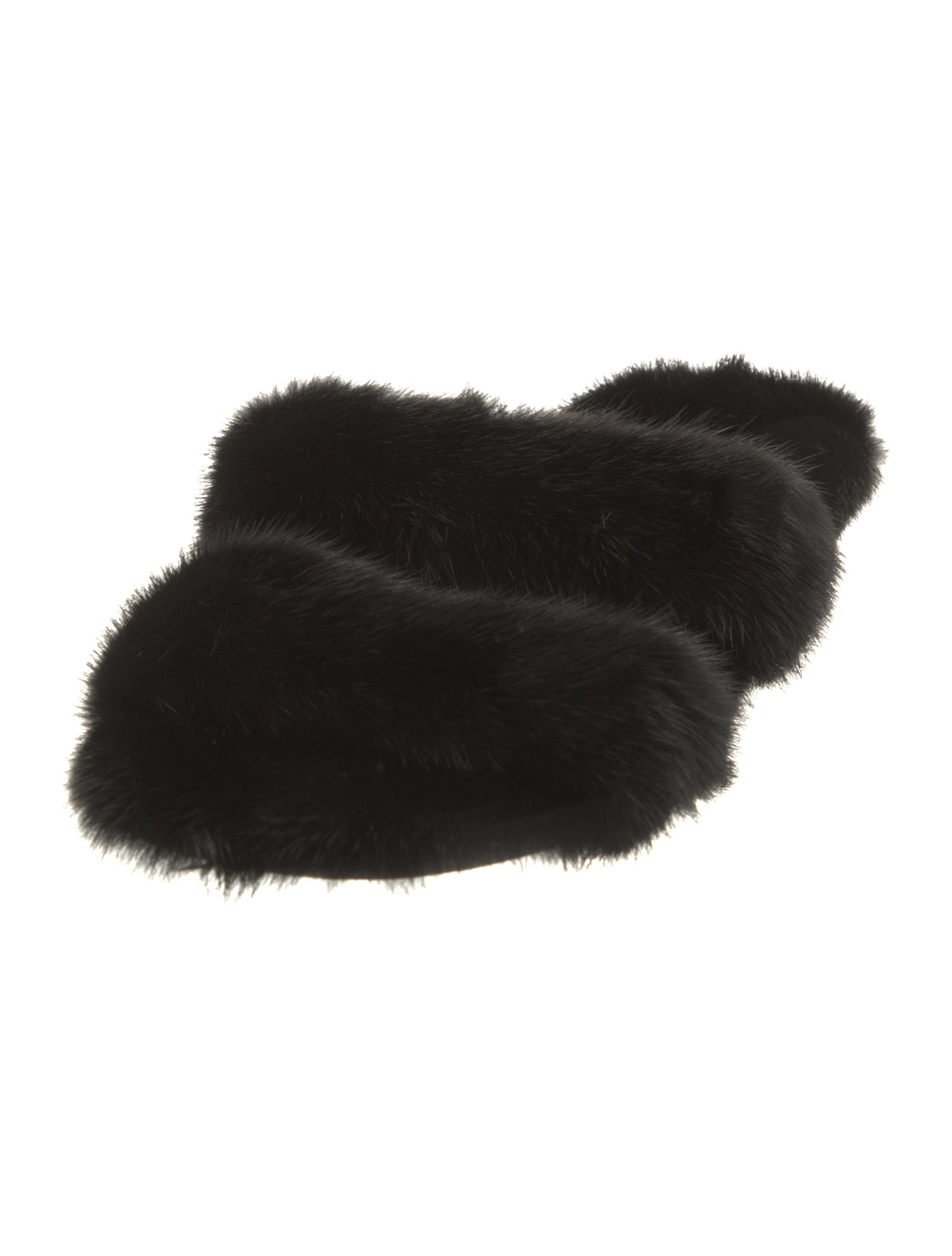 Saint Laurent Mink Slides