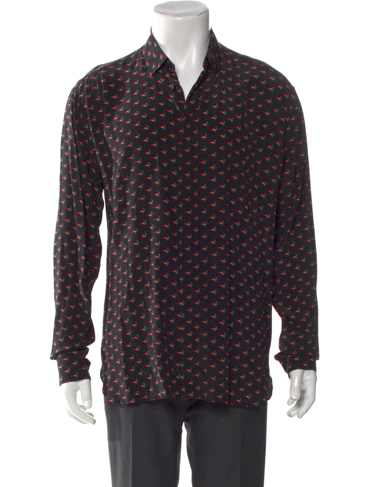 Saint Laurent 2017 Silk Dress Shirt